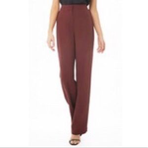 Piped-Trim High-Rise Trousers